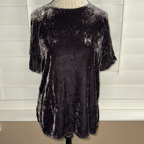 Eileen Fisher Velvet Box Top - Picture 1 of 9